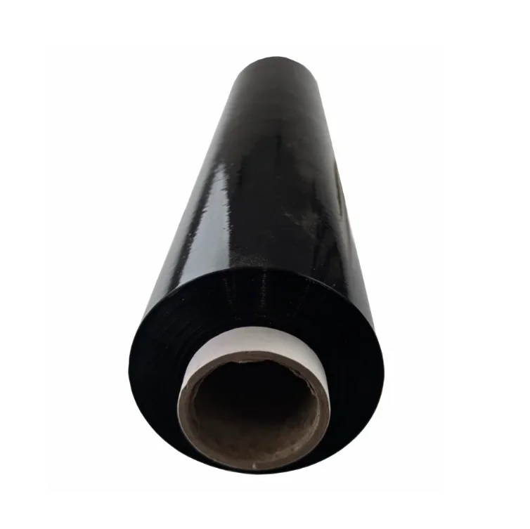 Folie stretch neagra 2.5kg 23 microni 50 cm ambalare opaca (3) Folie stretch neagra 2.5kg
