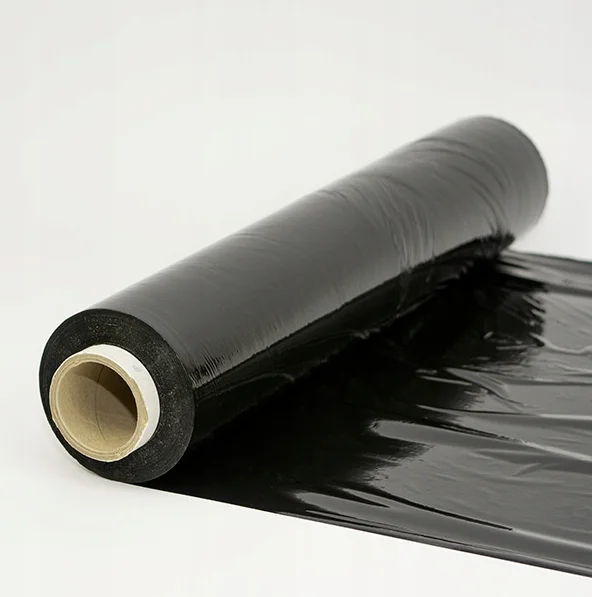 Folie stretch neagra 2.5kg 23 microni 50 cm ambalare opaca (4) Folie stretch neagra 2.5kg
