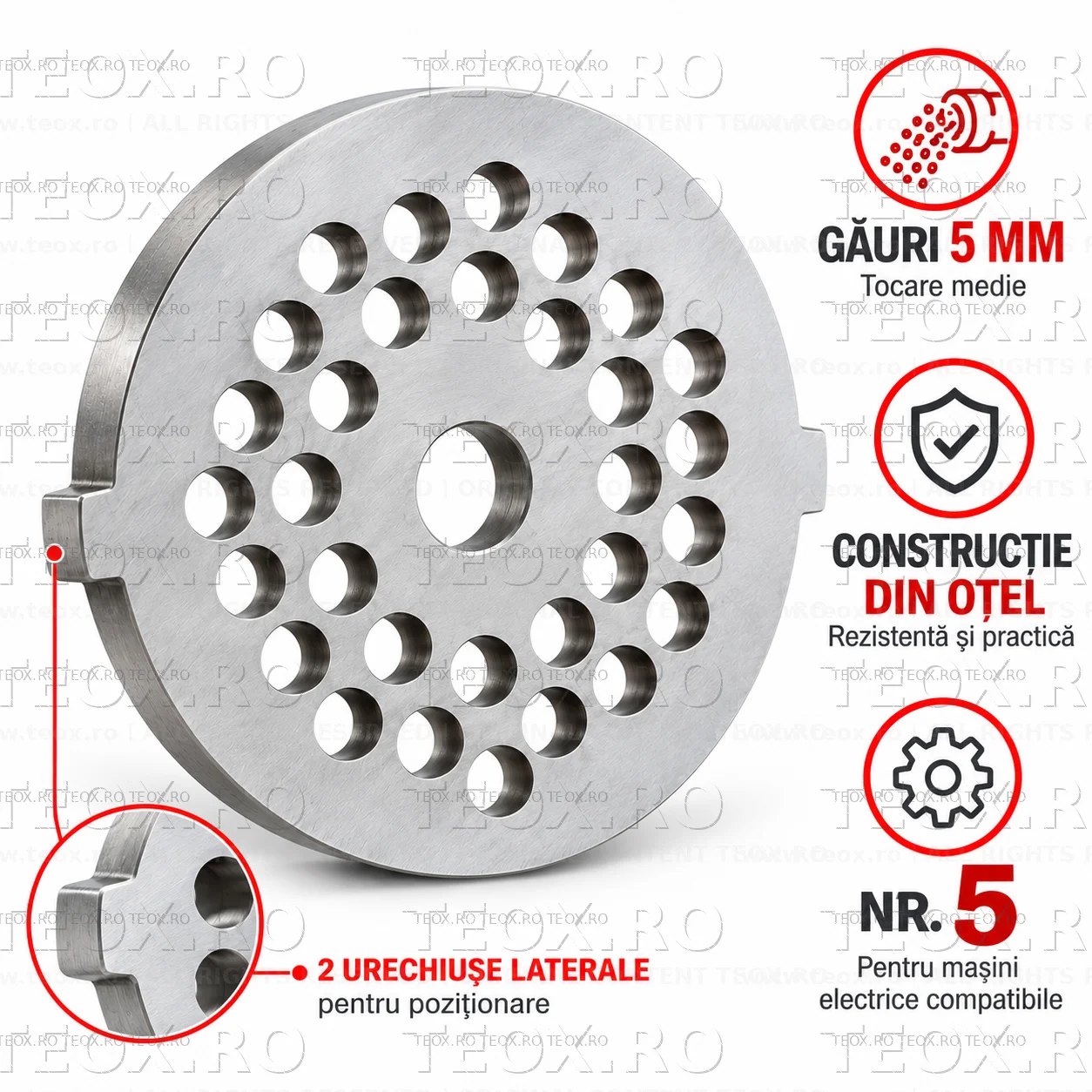 Sita masina electrica tocat carne 5mm Sita pentru masina electrica tocat carne 5mm